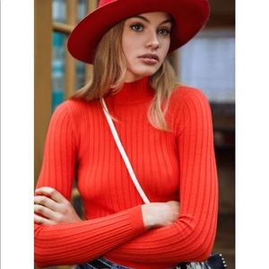 UO Ribbed Mock Neck Sweater